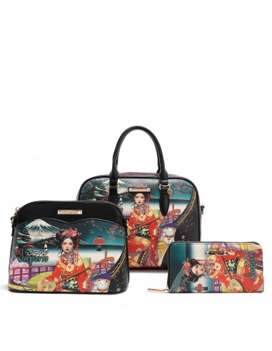 AKIKO LA BELLEZA 3 PIECE SET (Handbag, Crossbody, Wallet) s'inspire de l'anatomie humaine