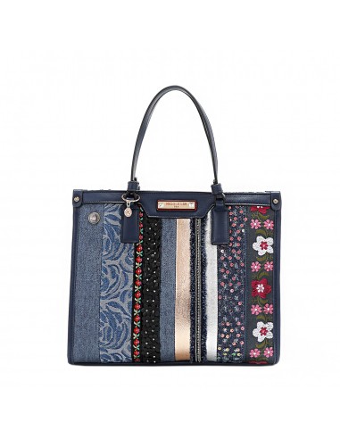 PATCH FLOWER STRUCTURED HANDBAG commande en ligne